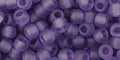 TOHO - Round 6/0 : Transparent-Frosted Sugar Plum, 19F TOHO - Round 6/0 : Transparent-Frosted Sugar Plum, 19F