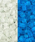 TOHO - Round 8/0 : Glow In The Dark - Crystal/Bright Blue (25 GMS) TOHO - Round 8/0 : Glow In The Dark - Crystal/Bright Blue (25 GMS)