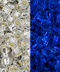 TOHO - Round 8/0 : Glow In The Dark - Silver-Lined Crystal/Glow Blue (25 GMS) TOHO - Round 8/0 : Glow In The Dark - Silver-Lined Crystal/Glow Blue (25 GMS)