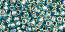 TOHO - Round 8/0 : Gold-Lined Rainbow Aqua TR-08-995 TOHO - Round 8/0 : Gold-Lined Rainbow Aqua TR-08-995