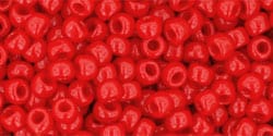 250 grams TOHO - Round 8/0 : Opaque Cherry TR-08-45A (250g) TOHO - Round 8/0 : Opaque Cherry TR-08-45A (250g)