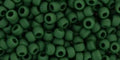 TOHO - Round 8/0 : Opaque-Frosted Pine Green, 47HF TOHO - Round 8/0 : Opaque-Frosted Pine Green, 47HF