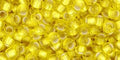 TOHO Round 8/0 Silver-Lined Frosted Lemon TOHO Round 8/0 Silver-Lined Frosted Lemon