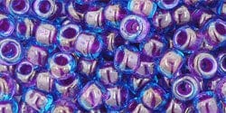 (TR-06-252) TOHO Round 6/0 : Inside-Color Aqua/Purple-Lined (25 GMS) (TR-06-252) TOHO Round 6/0 : Inside-Color Aqua/Purple-Lined (25 GMS)
