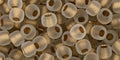 (TR-06-989F) TOHO - Round 6/0 : Gold-Lined Frosted Crystal (25 GMS) (TR-06-989F) TOHO - Round 6/0 : Gold-Lined Frosted Crystal (25 GMS)