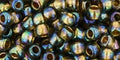 (TR-06-999) TOHO - Round 6/0 : Gold-Lined Rainbow Black Diamond (25 GMS) (TR-06-999) TOHO - Round 6/0 : Gold-Lined Rainbow Black Diamond (25 GMS)