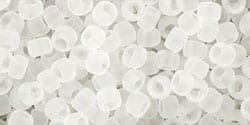 (TR-08-1F) TOHO - Round 8/0 : Transparent-Frosted Crystal (25 GMS) (TR-08-1F) TOHO - Round 8/0 : Transparent-Frosted Crystal (25 GMS)