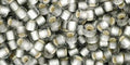(TR-08-29AF) TOHO - Round 8/0 : Silver-Lined Frosted Black Diamond (25 GMS) (TR-08-29AF) TOHO - Round 8/0 : Silver-Lined Frosted Black Diamond (25 GMS)