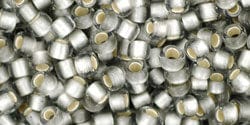 (TR-08-29AF) TOHO - Round 8/0 : Silver-Lined Frosted Black Diamond (25 GMS) (TR-08-29AF) TOHO - Round 8/0 : Silver-Lined Frosted Black Diamond (25 GMS)