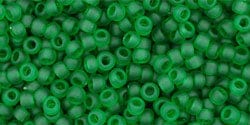 (TR-11-7BF) TOHO - Round 11/0 : Transparent-Frosted Grass Green (25 GMS) (TR-11-7BF) TOHO - Round 11/0 : Transparent-Frosted Grass Green (25 GMS)