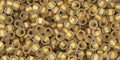 (TR-11-989F) TOHO - Round 11/0 : Gold-Lined Frosted Crystal (25 GMS) (TR-11-989F) TOHO - Round 11/0 : Gold-Lined Frosted Crystal (25 GMS)