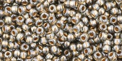 (TR-11-993) TOHO - Round 11/0 : Gold-Lined Black Diamond (25 GMS) (TR-11-993) TOHO - Round 11/0 : Gold-Lined Black Diamond (25 GMS)
