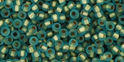 (TR-11-995F) TOHO - Round 11/0 : Gold-Lined Frosted Aqua (25 GMS) (TR-11-995F) TOHO - Round 11/0 : Gold-Lined Frosted Aqua (25 GMS)