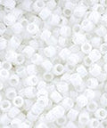 (TR-15-761) TOHO - Round 15/0 : Matte-Color Opaque-Rainbow White (2.5" TUBE) (TR-15-761) TOHO - Round 15/0 : Matte-Color Opaque-Rainbow White (2.5" TUBE)