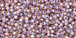 (TR-15-926) TOHO - Round 15/0 : Inside-Color Lt Topaz/Opaque Lavender-Lined (2.5" TUBE) (TR-15-926) TOHO - Round 15/0 : Inside-Color Lt Topaz/Opaque Lavender-Lined (2.5" TUBE)
