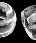 Transparent Acrylic Beads about 9mm wide, 6mm long, hole: 4mm Transparent Acrylic Beads about 9mm wide, 6mm long, hole: 4mm