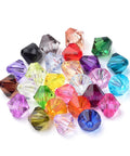 Transparent Acrylic Beads, Bicone, Mixed Color, 5.5x6mm Transparent Acrylic Beads, Bicone, Mixed Color, 5.5x6mm