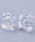 Transparent Acrylic Beads, Faceted, Cube, Clear Size: about 10mm Transparent Acrylic Beads, Faceted, Cube, Clear Size: about 10mm long, 10mm wide, 8mm thick, hole: 1.5mm