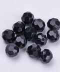 Transparent Acrylic Beads, Faceted, Round, Black Size: about 10mm Transparent Acrylic Beads, Faceted, Round, Black Size: about 10mm long, 9.5mm in diameter, hole: 1.8mm