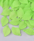 GREEN Transparent Acrylic Pendants, Frosted, Leaf, about 18mm Transparent Acrylic Pendants, Frosted, Leaf, LimeGreen Size: about 18mm long, 11mm wide, 3mm thick, hole: 2mm