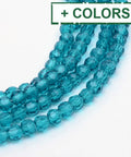 Transparent Glass Bead Strands, Faceted Round, 6mm Transparent Glass Bead Strands, Faceted Round, 6mm
