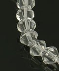 Transparent Glass Beads, Bicone, Clear, 6mm Transparent Glass Beads, Bicone, Clear, 6mm