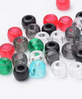 Transparent Plastic Beads, Column, Mixed Color 9x6mm Transparent Plastic Beads, Column, Mixed Color 9x6mm