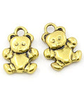 (TT1693) Tibetan Style Pendants,Bear, Antique Golden, 19mm (4 PCS) (TT1693) Tibetan Style Pendants,Bear, Antique Golden, 19mm (4 PCS)