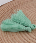 AQUA (TT3489-34) (TT3489-X) Cotton Thread Tassel Pendant Decorations, 25~31mm (5 PCS) (TT3489-X) Cotton Thread Tassel Pendant Decorations, 25~31mm (5 PCS)