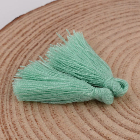 AQUA (TT3489-34) (TT3489-X) Cotton Thread Tassel Pendant Decorations, 25~31mm (5 PCS) (TT3489-X) Cotton Thread Tassel Pendant Decorations, 25~31mm (5 PCS)