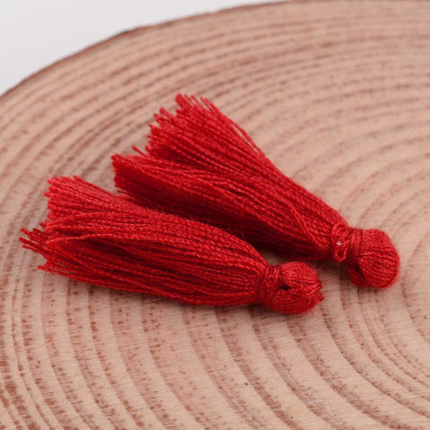 RED (TT3489-15) (TT3489-X) Cotton Thread Tassel Pendant Decorations, 25~31mm (5 PCS) (TT3489-X) Cotton Thread Tassel Pendant Decorations, 25~31mm (5 PCS)