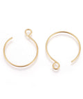 Vacuum Plating 304 Stainless Steel Earring Hooks, Ear Wire, Golden 18x22mm Vacuum Plating 304 Stainless Steel Earring Hooks, Ear Wire, Golden 18x22mm