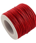 RED (CW7909-162) Waxed Cotton Macrame Cord, 1mm Waxed Cotton Macrame Cord, 1mm