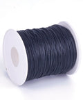 BLACK Waxed Cotton Macrame Cord, 1mm Waxed Cotton Macrame Cord, 1mm