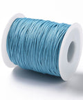 SKY BLUE (CW7909-189) Waxed Cotton Macrame Cord, 1mm Waxed Cotton Macrame Cord, 1mm