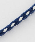 BLUE/WHITE Waxed March Polyester Cord, Two Tone, 1.5mm Waxed March or Martis Polyester Cord, Two Tone, 1.5mm
