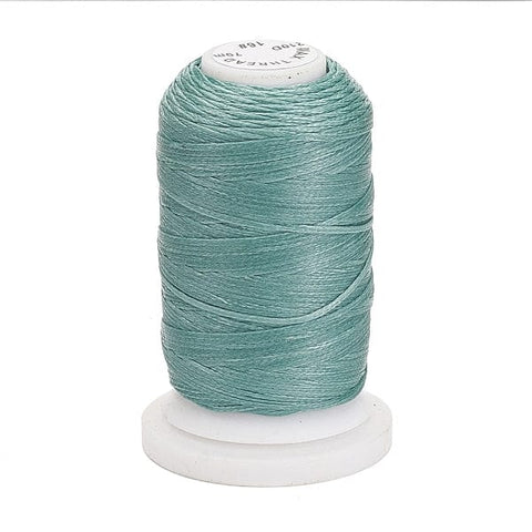 (CR6911-16) MED AQUA Waxed Polyester Cord, Flat, 1MM Waxed Polyester Cord, Flat, 1MM