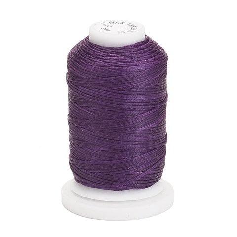 PURPLE (CR6911-36) Waxed Polyester Cord, Flat, 1MM Waxed Polyester Cord, Flat, 1MM