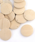 (WB5027) Wood Pendants, Flat Round, PapayaWhip 29MM (10 PCS) Wood Pendants, Flat Round, PapayaWhip Size: about 28~29.5mm in diameter, 5mm thick, hole: 1.5mm.
