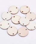 (WB5270) Wood Links, Flat Round, BlanchedAlmond 30MM Wood Links, Flat Round, BlanchedAlmond Size: about 30mm in diameter, 2.5mm thick, hole: 2.5mm.