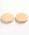 (WB5271) Wood Beads, Lead Free, Flat Round, Moccasin 25MM Wood Beads, Lead Free, Flat Round, Moccasin Size: about 25mm in diameter, 5mm thick, hole: 2mm.