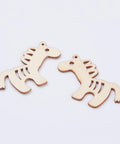 (WB5280) Wood Big Pendants, Horse, BlanchedAlmond Size: about 53mm (10 PCS) Wood Big Pendants, Horse, BlanchedAlmond Size: about 53mm wide, 32mm long, 2mm thick, hole: 2mm.
