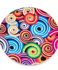 (WB5723) Printed Wooden Big Pendants, Dyed, Flat Round, Colorful  60mm Printed Wooden Big Pendants, Dyed, Flat Round, Colorful Size: about 60mm in diameter, 2.5mm thick, hole: 1.5mm