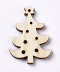 (WB6045) Wood Big Pendants Christmas Trees, PapayaWhip Size: about 65mm long, (4 PCS) Pine Wood Big Pendants, Undyed, Christmas Trees, PapayaWhip Size: about 65mm long, 46mm wide, 5mm thick, hole: 2.5~4mm