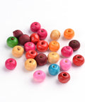 (WB7494-M) Natural Wood Beads Round, Dyed, Mixed Color 7~8mm (40 GMS +- 330 PCS) (WB7494-M) Natural Wood Beads Round, Dyed, Mixed Color 7~8mm (40 GMS +- 330 PCS)