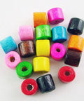 (WB7685-CM) Natural Wood Beads, Lead Free, Dyed, Column, Mixed 5x4mm (20 GMS +/- 340PCS) (WB7685-CM) Natural Wood Beads, Lead Free, Dyed, Column, Mixed 5x4mm (20 GMS +/- 340PCS)