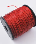 (WC-10) Korean Waxed Polyester Cord, Crimson 1MM Korean Waxed Polyester Cord, Crimson  about 1.0mm thick, about 93yards/roll