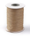 (WC-A142) Wax cord roll 1mm Tan Korean Waxed Polyester Cord, Tan Size: about 1.0mm thick
