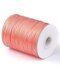 (WC-A150) Korean Waxed Polyester Cord, Coral 1MM ​​Korean Waxed Polyester Cord, Coral