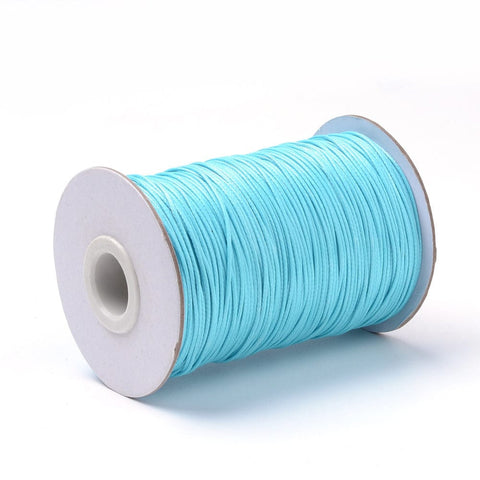 TURQUOISE (WC08-108) (WC08-X) Braided Korean Waxed Polyester Cords (80 MET) (WC08-X) Braided Korean Waxed Polyester Cords (80 MET)